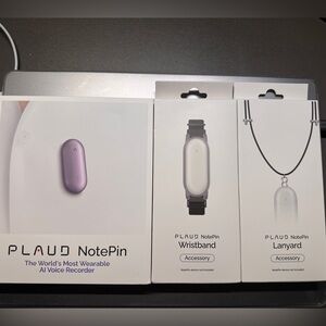Plaud NotePin AI Voice Recorder – Brand New with Accessories